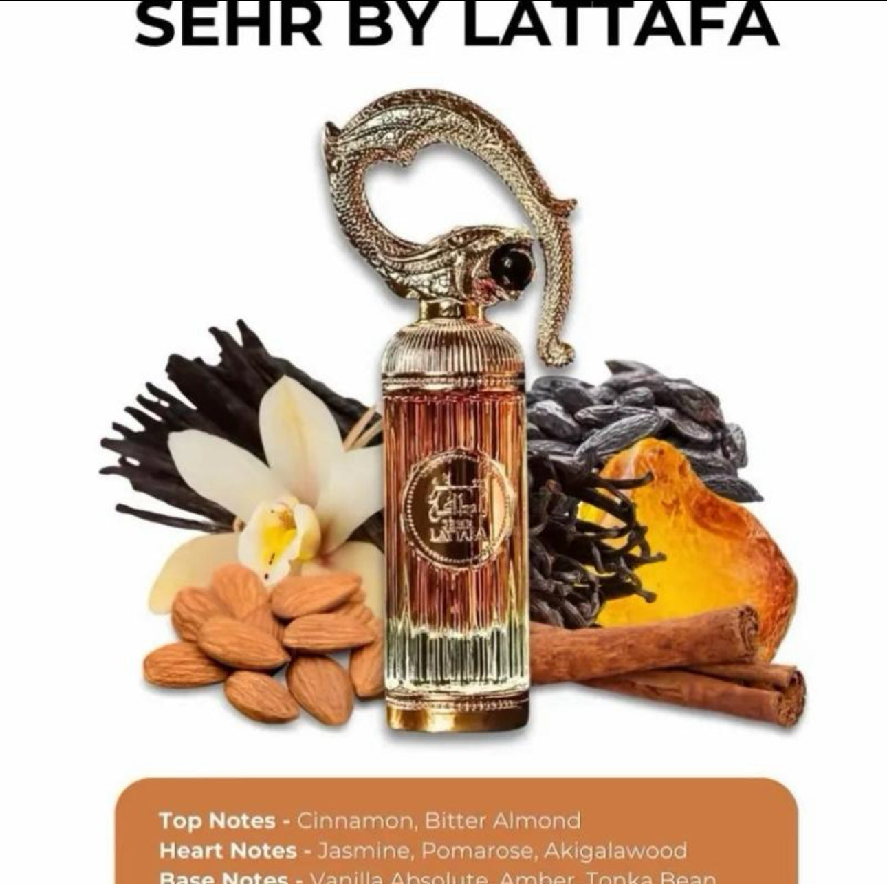 Sehr Lattafa Perfume 100ml EDP - Floral Sweet Scent with Cinnamon & Bitter Almond