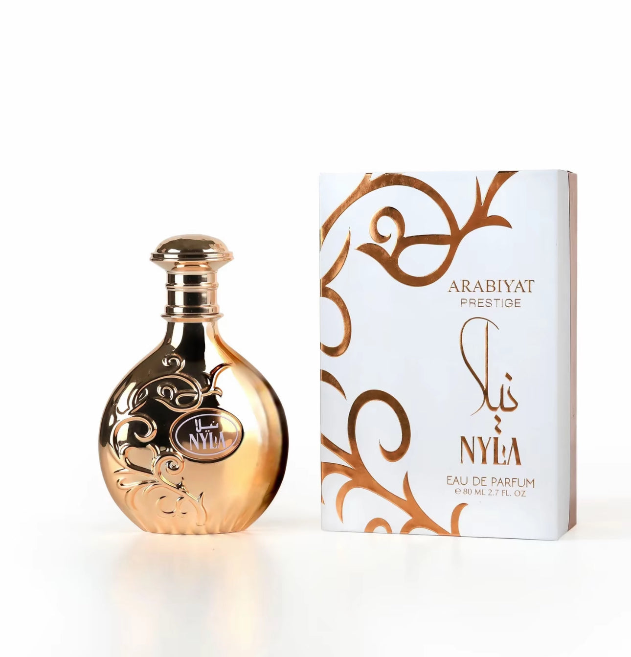 Nyla EDP Perfume Arabiyat Prestige 
ORIGINAL AUTHENTIC Eau De Parfum 80ml- Fruity, Floral, and Warm Woody Notes