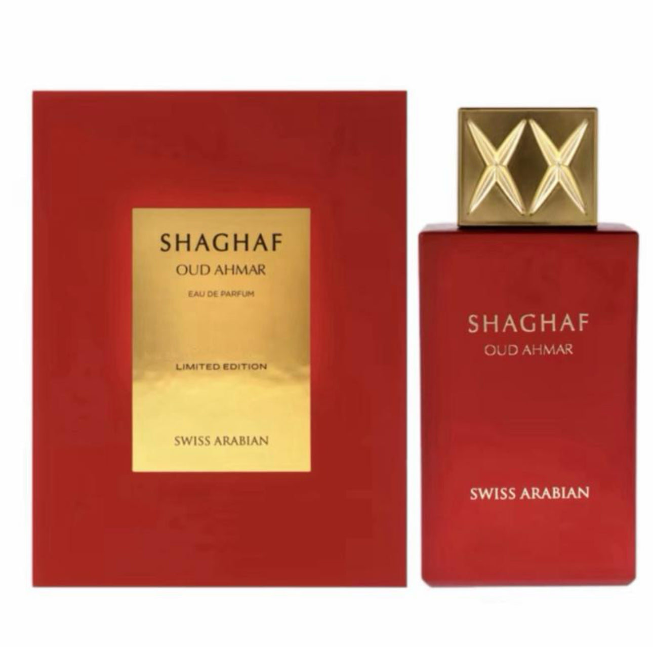 Swiss Arabian Shaghaf Oud Ahmar 75ml Eau De Parfum - Fruity Floral Vanilla Amber Musk Unisex Fragrance