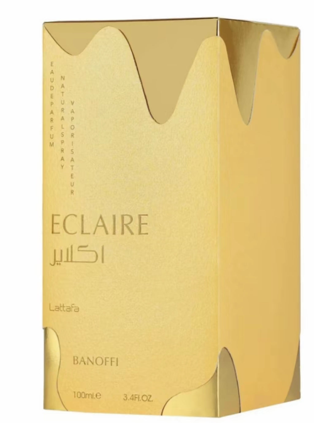 Eclaire Banoffi by Lattafa 100ml Eau de Parfum Banana cream dulche de leche Whipped cream vanilla praline biscuit musk perfume