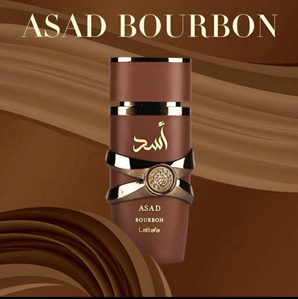 ASAD Bourbon  100ml Edp - Vanilla Cacao Creamy Sweet Unisex Fragrance