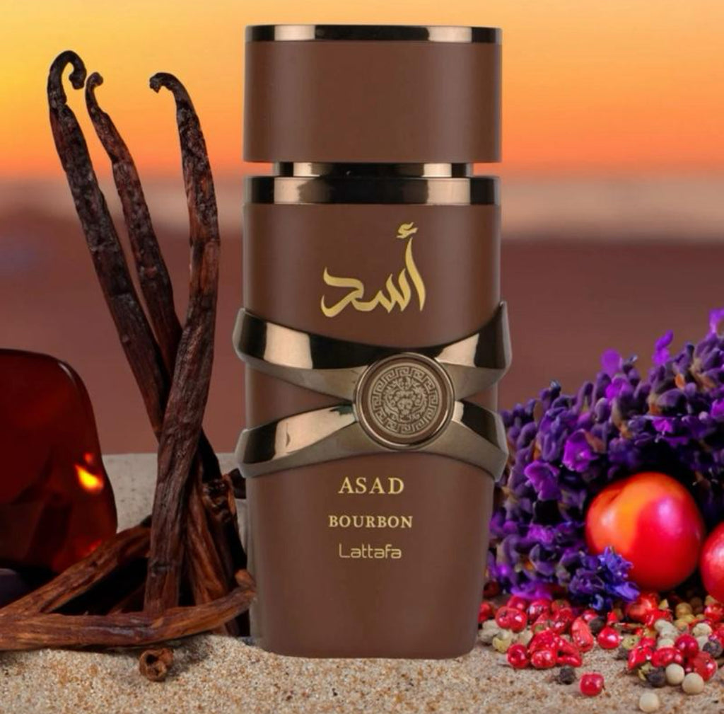 ASAD Bourbon  100ml Edp - Vanilla Cacao Creamy Sweet Unisex Fragrance