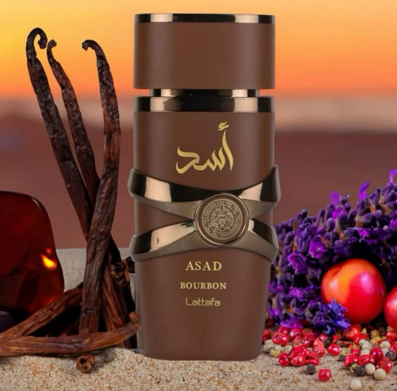 ASAD Bourbon  100ml Edp - Vanilla Cacao Creamy Sweet Unisex Fragrance
