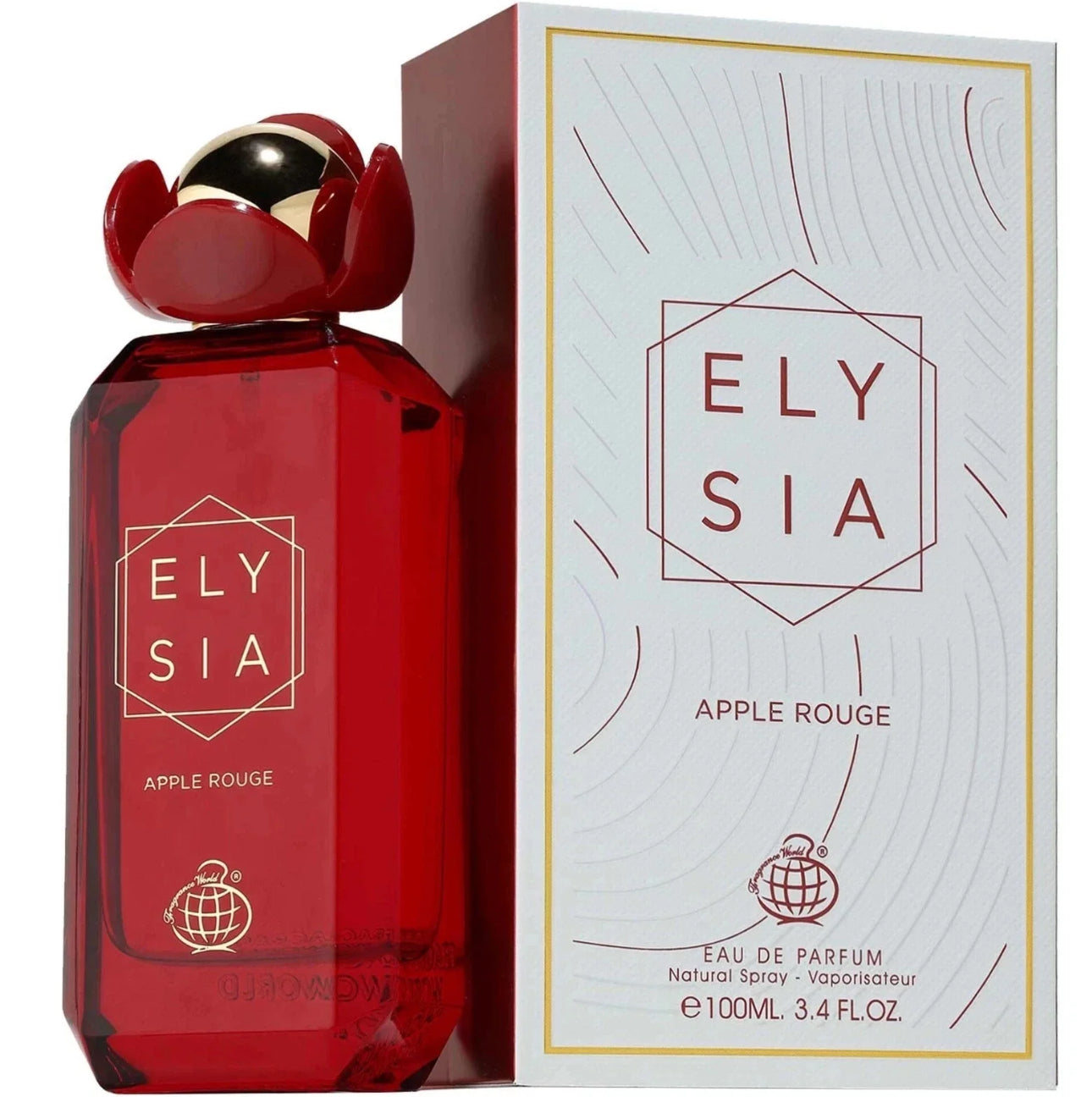 Apple Rouge Elysia 100ml Eau de Parfum apple lychee wild berry vanilla raspberry blossom jasmine rose amber vanilla flower sugar moss perfume fragrance