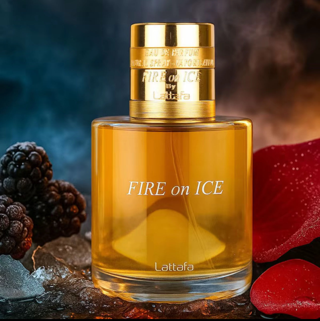 Fire on Ice EDP 110ml | Unisex Oriental Vanilla Perfume with Raspberry, Cognac, Rose & Caramel