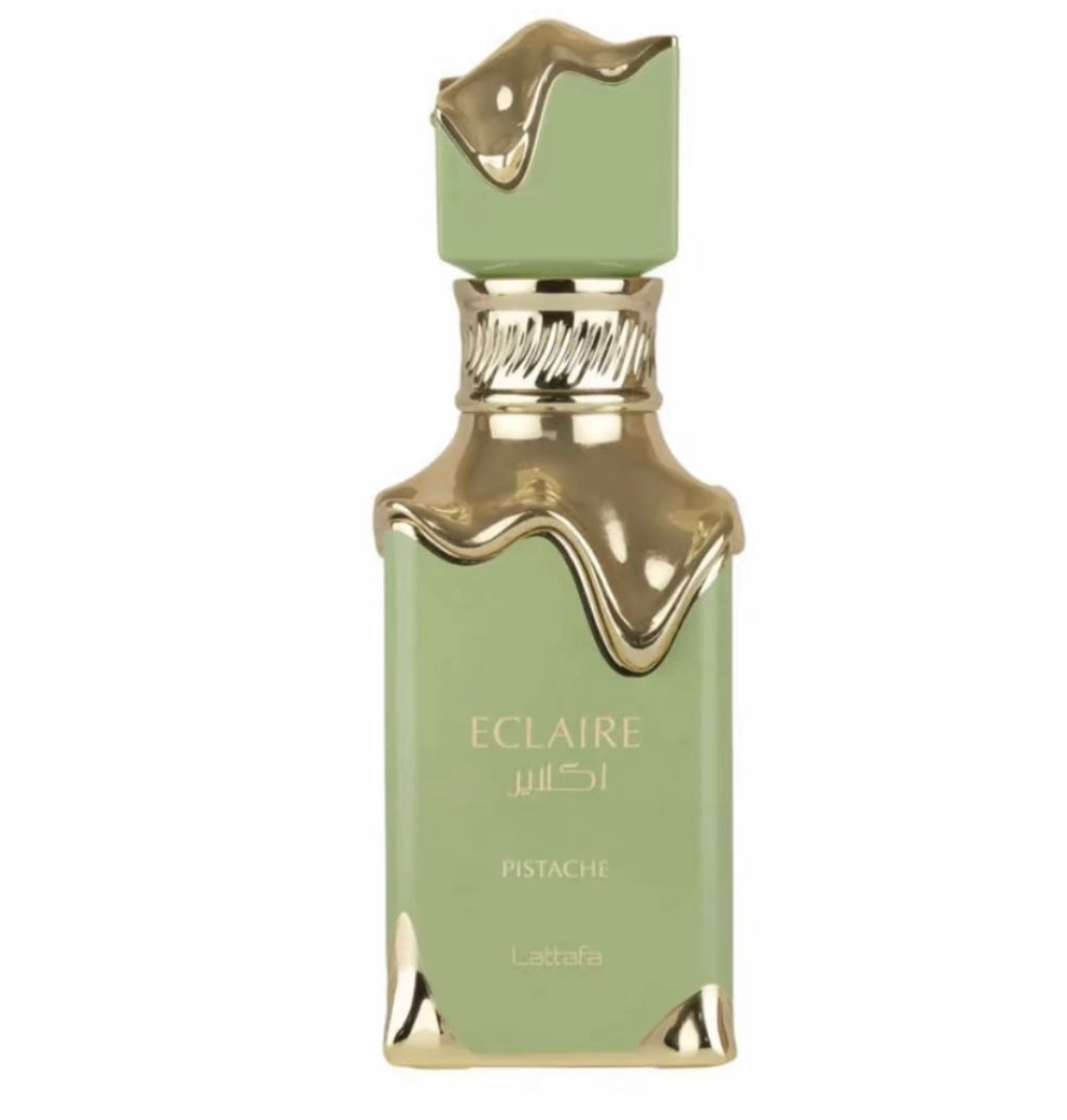 Eclaire Pistache by Lattafa 100ml Eau de Parfum pistachio cream Toasted Pistachio Whipped cream coconut cacao milk vanilla musk perfume